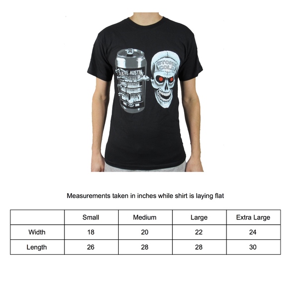 WWE Stone Cold Steve Austin T Shirt Beer Can - Picture 3 of 3